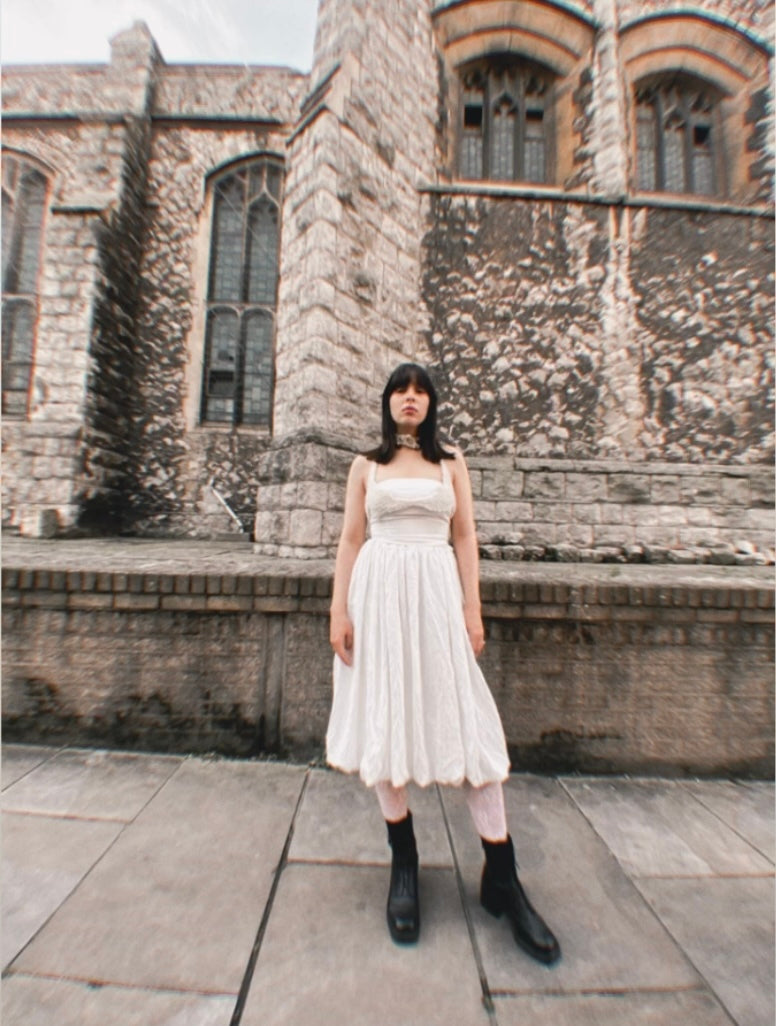 Soft asymmetric crocheted top N°4