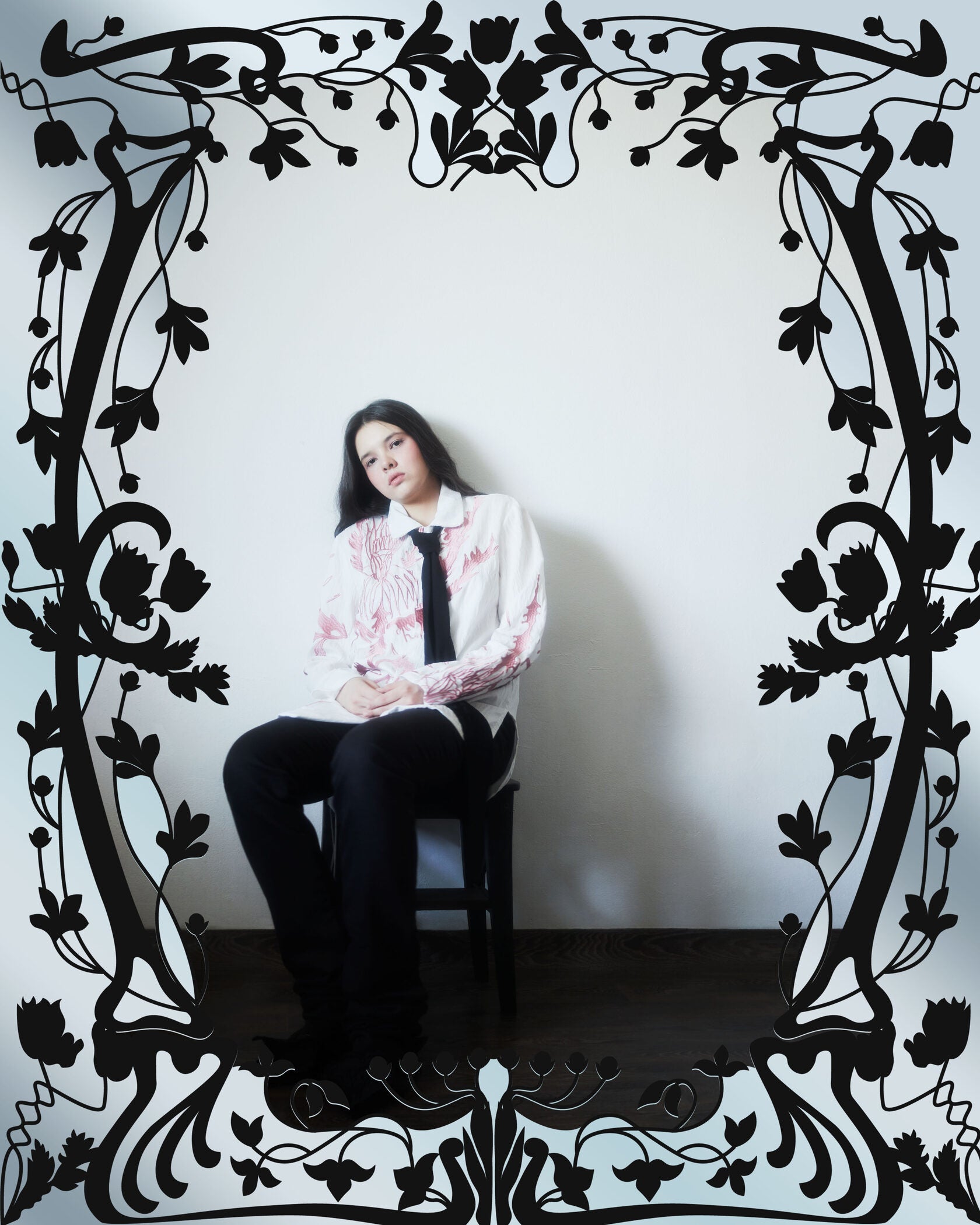 Shirt with embroidery