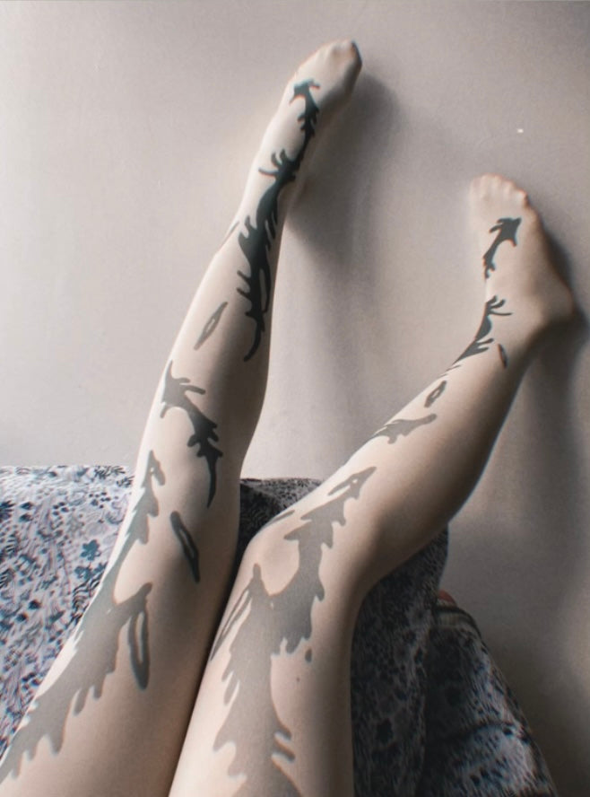 Thistle tights off white