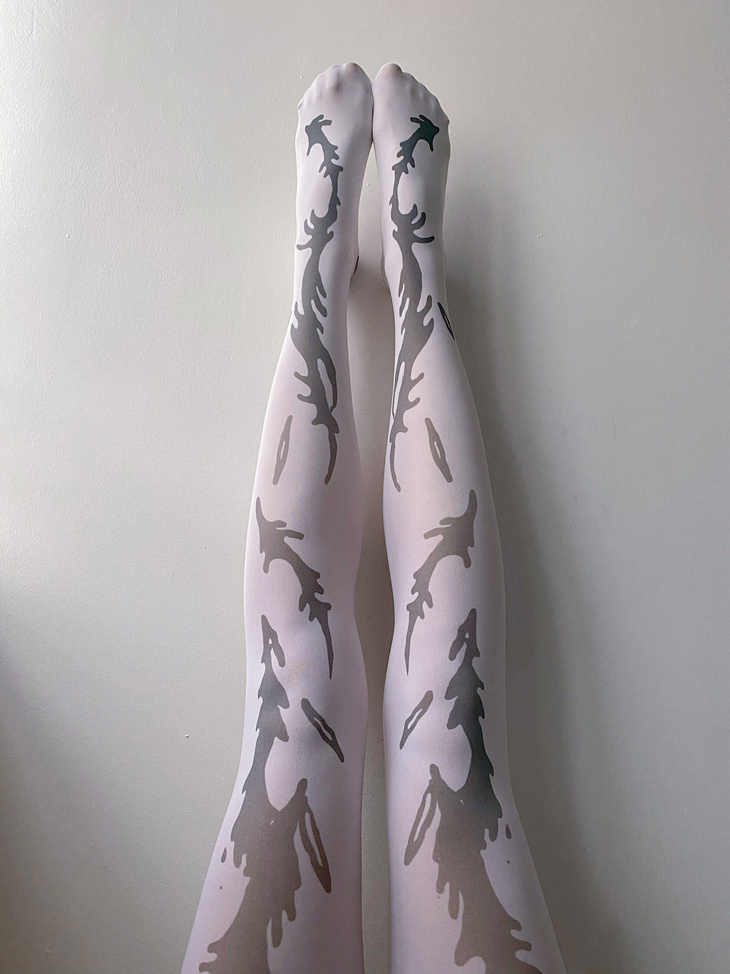 Thistle tights white