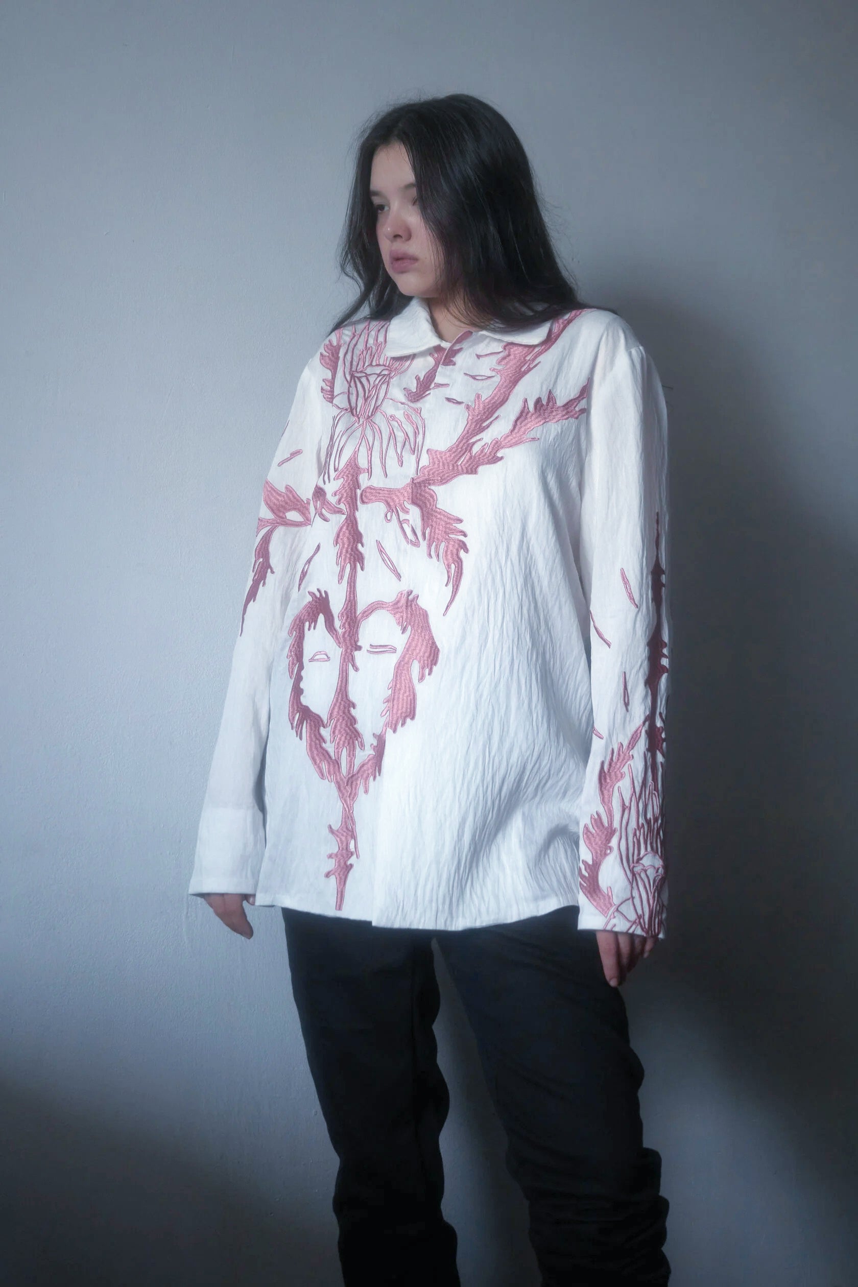 Shirt with embroidery