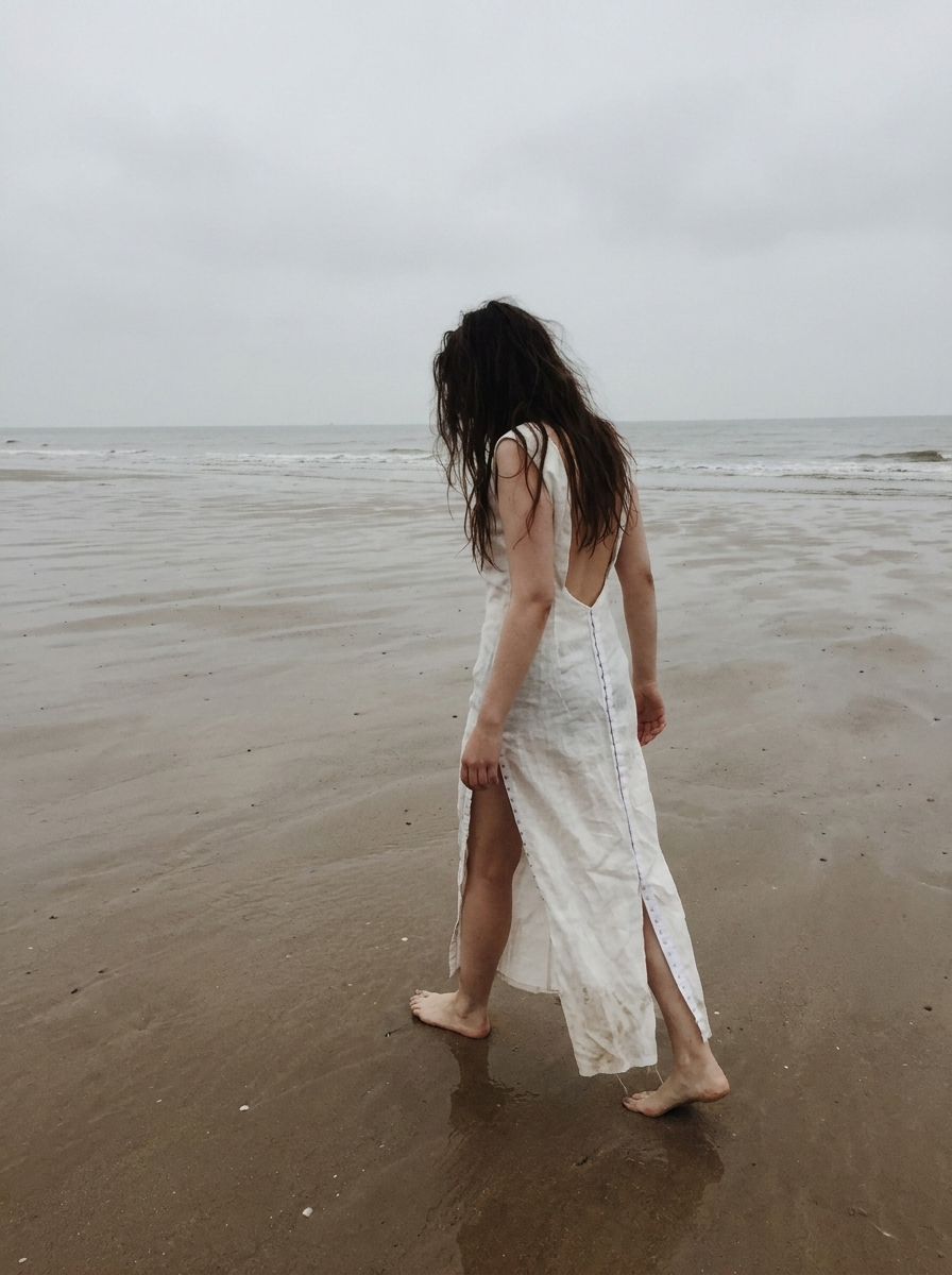 Long off-white dress