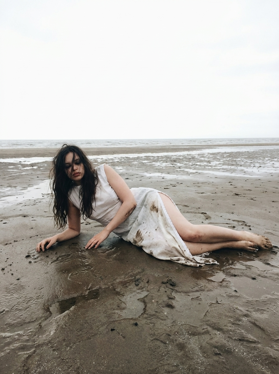 Long off-white dress