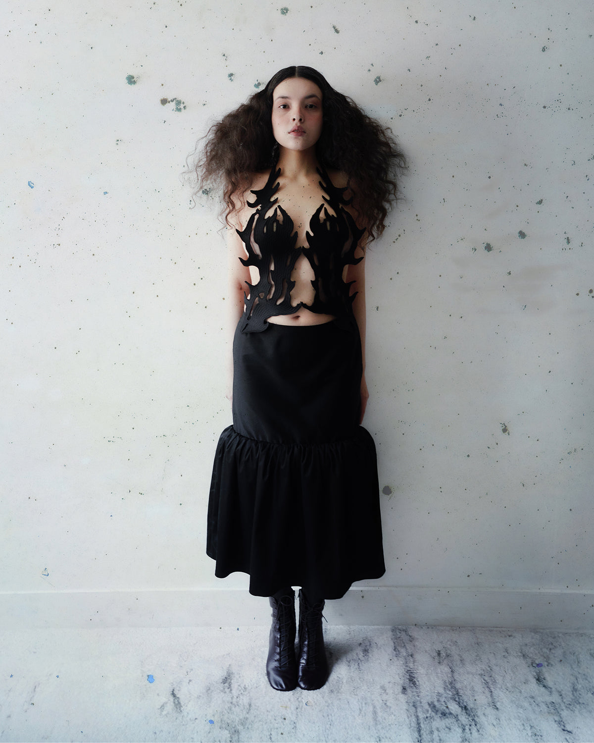 Embroidered thistle dress