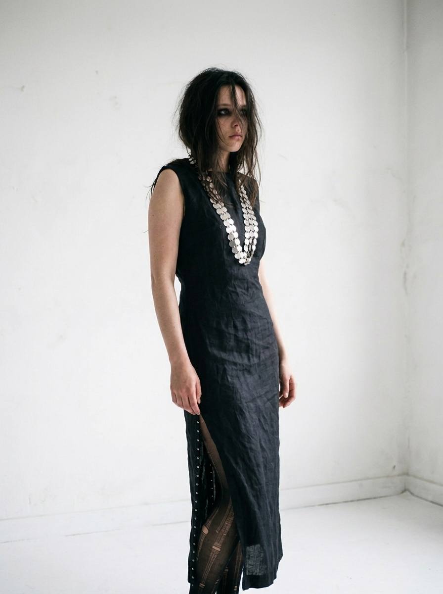 Long black dress